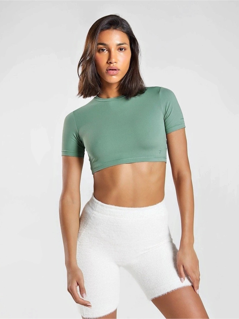 Gymshark Whitney Simmons Green Crop Top Size Small